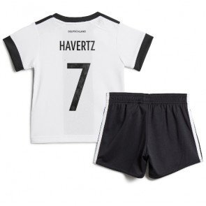 Maillot de foot Allemagne Kai Havertz #7 Domicile enfant Monde 2022 Manches Courte (+ pantalon court)